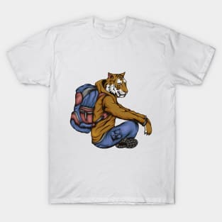 Rest Tiger Backpacker T-Shirt